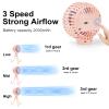 Rechargeable Stroller Fan Portable Small Handheld Mini Car Seat Clip On Fan With Removable Tripod 3 Speed 360 Rotate 2500 mAh Battery for Stroller Push Chair Crib Office Treadmill Bike and Travel view 4