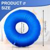 Zonon 2 Pieces Inflatable Donut Car Seat Inflatable Donut Cushion 15 Inch Round Ring Cushion for Tailbone Portable Pillows for Home Office Chair Wheelchair Car(Blue, Red) view 2