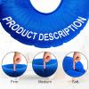 Zonon 2 Pieces Inflatable Donut Car Seat Inflatable Donut Cushion 15 Inch Round Ring Cushion for Tailbone Portable Pillows for Home Office Chair Wheelchair Car(Blue, Red) view 4