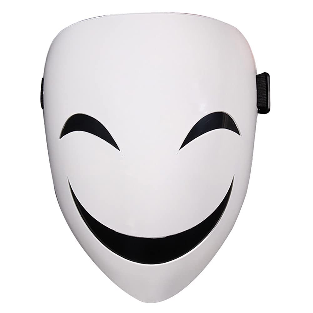 Tkieio Black Bullet Mask - Kagetane Hiruko Cosplay Mask (White, M(8.3 * 6.7 * 2.4in))