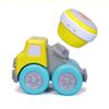 BB Junior Drive 'N Rock - Concrete Mixer with Drum: Toy Vehicle with Removable Musical Instrument, Includes Batteries, from 12 Months (16-89032), Yellow view 2