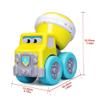 BB Junior Drive 'N Rock - Concrete Mixer with Drum: Toy Vehicle with Removable Musical Instrument, Includes Batteries, from 12 Months (16-89032), Yellow view 4