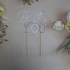 Silver Glitter God Gave Me You Cake Topper for Wedding/Engagement/Marriage Party Decorations view 4