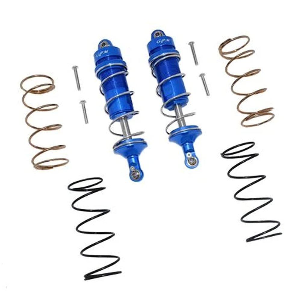 GPM Aluminum Front Thickened Spring Dampers 107Mm -10Pc Set for ARRMA 1/10 4Wd Kraton 4X4 4S Blx-Ara102690 (Blue)