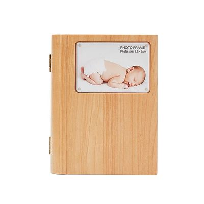 006 Wooden Baby Memory Box, Handprint Footprint Keepsake and Baby Photo Frame, Baby Keepsake Box for Boys and Grils, Picture Frame for Girl and Boy Baby Registry