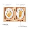 006 Wooden Baby Memory Box, Handprint Footprint Keepsake and Baby Photo Frame, Baby Keepsake Box for Boys and Grils, Picture Frame for Girl and Boy Baby Registry view 3