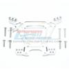 GPM Racing Aluminum Rear Shock Tower Silver : Rustler 4x4 view 1