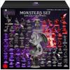 Wildspire Fantasy Monsters & Bookish Dragon for DND Miniatures Unpainted Bulk 28mm-32mm Dungeons & Dragons Minis Pathfinder Figures Fantasy Unpainted Tabletop RPG Miniature Starter Set for D&D view 1