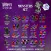 Wildspire Fantasy Monsters & Bookish Dragon for DND Miniatures Unpainted Bulk 28mm-32mm Dungeons & Dragons Minis Pathfinder Figures Fantasy Unpainted Tabletop RPG Miniature Starter Set for D&D view 2