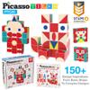 PicassoTiles Infinite Magnetic Puzzle Magic Cube Easy-Connect Brain Teaser Toy Set Magnet Pattern Block Matching Toys Free Ideabook 150+ Inspirations STEM Learning Kids Boys&Girls Age3+ PTC25 view 2