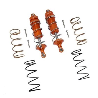 GPM Aluminum Front Thickened Spring Dampers 107Mm -10Pc Set for ARRMA 1/10 4Wd Kraton 4X4 4S Blx-Ara102690 (Orange)