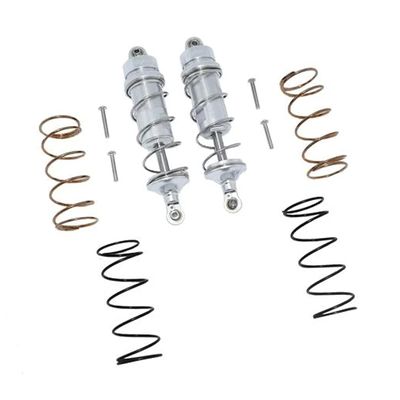 GPM Aluminum Front Thickened Spring Dampers 107Mm -10Pc Set for ARRMA 1/10 4Wd Kraton 4X4 4S Blx-Ara102690 (Silver)