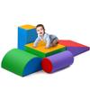 Play22 Soft Climbing Toys for Toddlers Indoor - 5 PC Baby Foam Climbing Blocks, PU Leather Gym Climb and Crawl Play Set Waterproof and Easy to Clean view 1