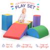 Play22 Soft Climbing Toys for Toddlers Indoor - 5 PC Baby Foam Climbing Blocks, PU Leather Gym Climb and Crawl Play Set Waterproof and Easy to Clean view 2