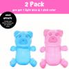 4E's Novelty 2 Inflatable 24 inch Huge Gummy Bears, Candyland Party Decorations for Girls, Birthday Party Favors, Lollipop Two Sweet Theme Birthday Party Supplies, Unique Pool Floaties Toys view 3