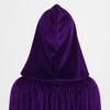 LMYOVE Velvet Cloak, Hooded Cape for Men & Women Christmas Halloween Costume (80 cm/31.50 inch, Purple) view 3