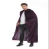 LMYOVE Velvet Cloak, Hooded Cape for Men & Women Christmas Halloween Costume (80 cm/31.50 inch, Purple) view 4