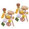 26pcs Dim Sum Toy Steamer Buns Chinese Breakfast Toy Kids Pretend Play Kitchen for Boys Girls view 1