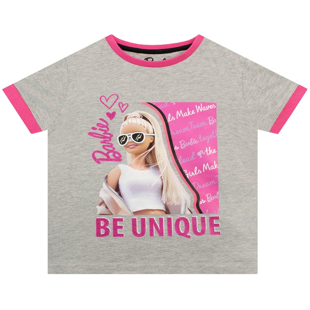 Barbie Shirts for Girls | Official Merch | Inspirational Girl Tshirt Grey 8