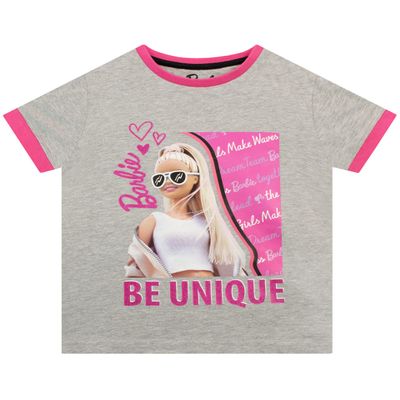 Barbie Shirts for Girls | Official Merch | Inspirational Girl Tshirt Grey 4