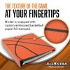 Basketball Card Binder with 50 Transparent Sleeves | Hoopz Texture by All Star Products | Real Basketball Look & Feel | Patented 3-Ring Album for Trading Card Protection view 3