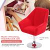 Mini Dollhouse Armchair, 1:12 Dolls House Sofa Furniture Chair Flocking Doll House Chair for Kids(Red) view 2