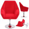 Mini Dollhouse Armchair, 1:12 Dolls House Sofa Furniture Chair Flocking Doll House Chair for Kids(Red) view 4