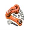 Aluminum Tie Rod + 25T Servo Horn for Arrma 1:8 KRATON / Typhon / Talion / Outcast / Notorious / KRATON V5 / Notorious V5 / 1:7 Limitless / Infraction / Mojave / FIRETEAM - 11Pc Set Orange view 1