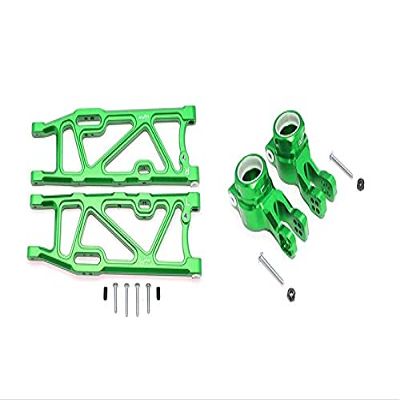 GPM for Arrma KRATON/Outcast/Notorious 6S BLX Upgrade Parts Aluminum Rear Lower Arms + Rear Knuckle Arms - 14Pc Set Green