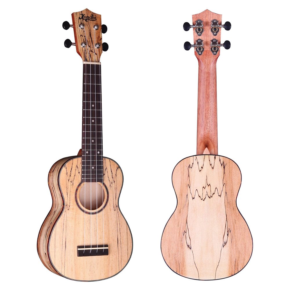 Konani Ukulele Spalted Maple Solid Top Tenor