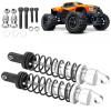 RC Shocks Damper Shock Absorber 2Pcs 173mm Spring Shock Absorber Damper Compatible with 94050 1/5 RC Gasoline OffRoad Ca(Silver) view 2
