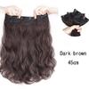 Hgfkt Cosplay Wig Women's Wavy Black Long Hair Wigs Women's Body Wavy Middle Heat-Resistant Synthetic Full Wigs Women's Fashion Wavy Long Curly Hair Wigs Wavy Black Brown (Color : Black) view 3