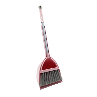 BSMstone Kids Broom and Dustpan Set-Mini Dustpan and Broom for Children Housekeeping Pretend Play Cleaning Tools Set (Pink)