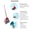 BSMstone Kids Broom and Dustpan Set-Mini Dustpan and Broom for Children Housekeeping Pretend Play Cleaning Tools Set (Pink) view 2