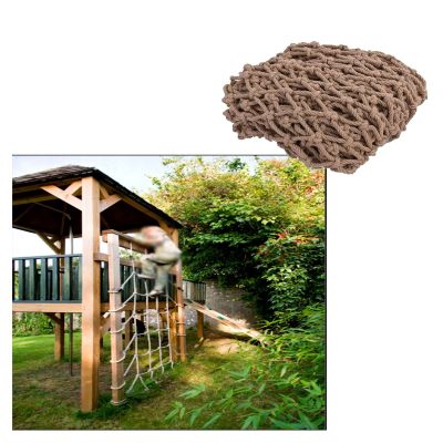 Hemp Rope Net, Kids Climbing Net Railing Heavy Duty Cargo Net Child Stair Safety Net Treehouse Swing Fence Net Garden Protective Net Decor (Size : 3 * 6m(10 * 20ft))