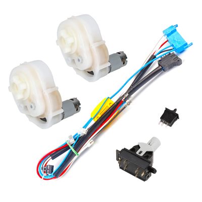 JONATURE Overhaul Kit Wiring Harness Gear Shifter Foot Switch Motor Gearbox for Peg Perego Power Pull Power Loader, Repair Replacement Parts for Children Ride On Car