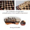 LANGWEI Chess Set for Adults,Classic Family Chess Board Game with Storage Drawer & Felted Game Board Interior,Travel Wood Chess Set for Chess Lovers view 2