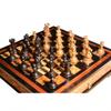 LANGWEI Chess Set for Adults,Classic Family Chess Board Game with Storage Drawer & Felted Game Board Interior,Travel Wood Chess Set for Chess Lovers view 3