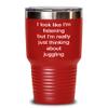 Juggling Tumbler Just thinking about juggling 30oz Red view 1