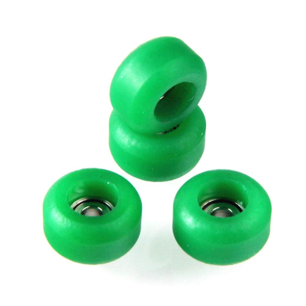 DEARLOYEA 4 Pcs/Set Professional Urethane CNC Bearing Wheels for Wooden Fingerboard
