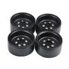 RC-Hub 4Pcs Metal 1.9" Beadlock Wheels for 1/10 TRX-4 Axial SCX10 D90 90046 RC Car, Black view 1