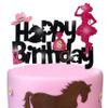 25pcs Cowgirl Cupcake Toppers - Horse Party Decorations for Western Birthday Party or Baby Shower view 2