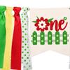 Baby Birthday Banner Decoration - 1st Birthday Baby High Chair One Banner Chair Decoration for Birthday Theme Party Supplies (Flower) view 4