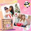 Unicorn Wooden Stamp and Sticker Set for Girls, Unicorn, Mermaid, Panda, Alpaca, Sloth, Cats, Rainbow, Butterfly Stamps, Activity Craft Set for Girls Boys Kids Gift Ages 4 5 6 7 8 9 10 Years Old view 3