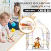 Ggiibro Straw Constructor Toys STEM Building 600Pcs Toy Interlocking Plastic Engineering Thin Tube Blocks Educational Kit for 3 4 5 6 7years Kids Boys and Girls Gift Preschool Toy with Storage Box view 4