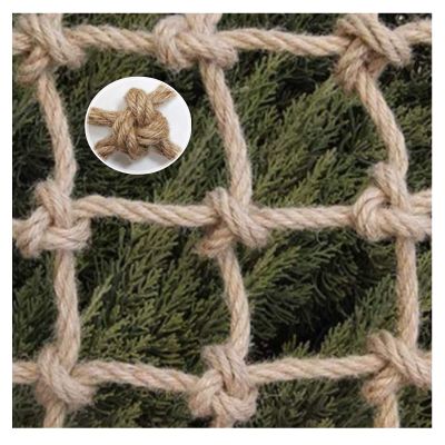 Child Safety Net, Hemp Rope Net Heavy Duty Decor Net Treehouse Climbing Net Kids Swingset Birds Net Cargo Rope Ladder Truck Trailer Netting Balcony Fence (Size : 1 * 4m(3 * 13ft))