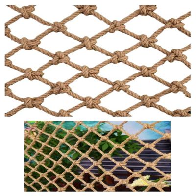 Rope Netting Decor, Child Safety Net Hemp Rope Climbing Net Heavy Duty Outdoor Rope Ladder Swingset Treehouse Cargo Net Kids Playground (Size : 1 * 4m(3 * 13ft))