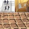 Rope Netting Decor, Child Safety Net Hemp Rope Climbing Net Heavy Duty Outdoor Rope Ladder Swingset Treehouse Cargo Net Kids Playground (Size : 1 * 4m(3 * 13ft)) view 2