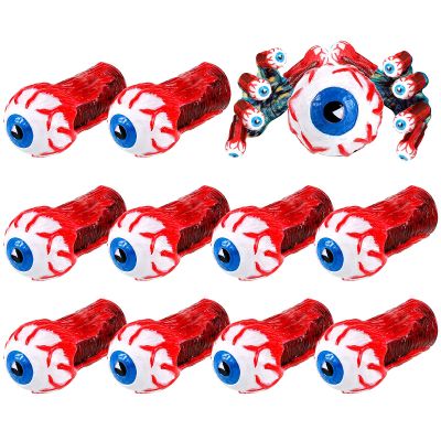 10 Pieces Halloween Eyeball Finger Puppets - Eyeball Finger Eye Covers for Party, Cosplay, Favor