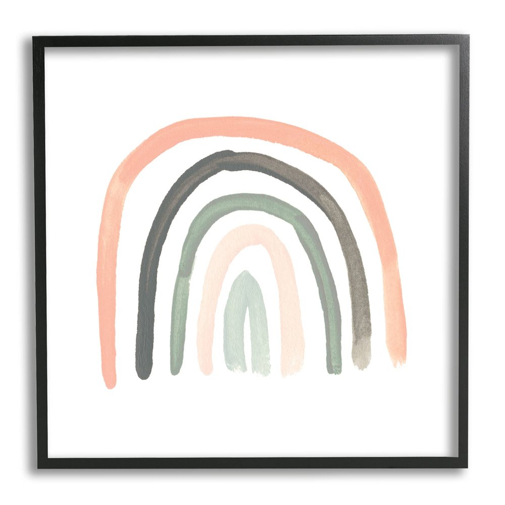 Sweet Rainbow Arches Soft Green Pink Pastels